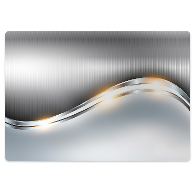 Podložka pod stoličku na kolieskach Strieborná farba