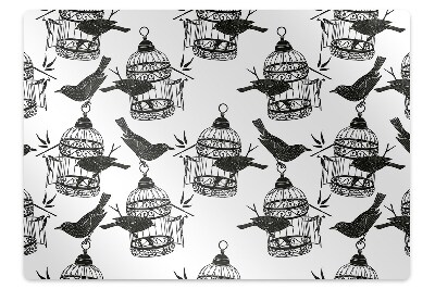 Podložka pod stoličku na podlahu Vtáčia klietka