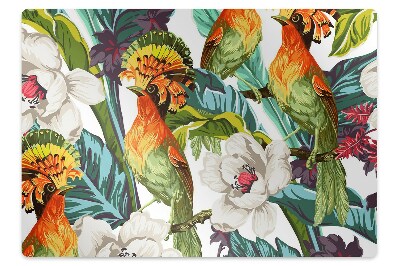 Podložka pod stoličku Exotické vtáky