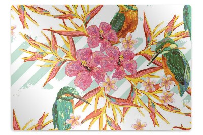 Ochranná podložka pod stoličku Letné vtáky