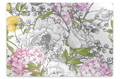 Podložka pod stoličku na podlahu Vtáky