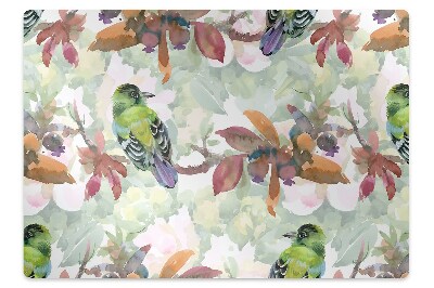 Ochranná podložka pod stoličku Exotické vtáky