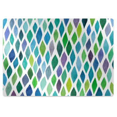 Podložka pod stoličku na kolieskach Farebné vzory