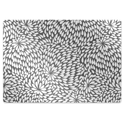 Podložka pod stoličku na kolieskach Čierny kvet