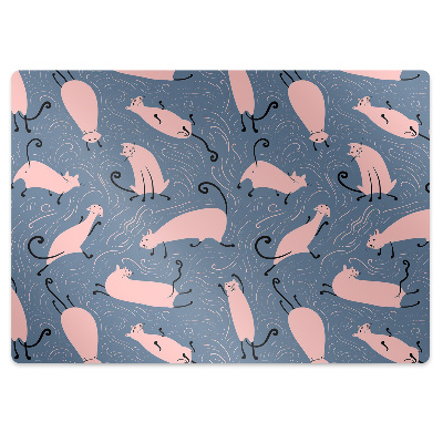 Podložka pod stoličku Kreslené mačky