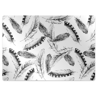 Podložka pod stoličku na podlahu Perie