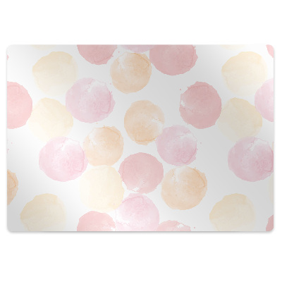 Podložka pod stoličku na kolieskach Pastelové bodky