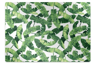 Ochranná podložka pod stoličku Tropické zelené banánové listy,