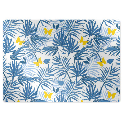 Podložka pod stoličku na podlahu Motýle v trópoch