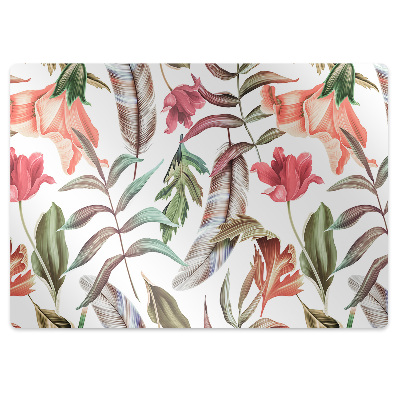 Podložka pod stoličku na podlahu Rastliny a listy