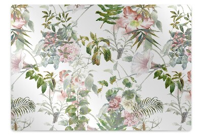 Podložka pod stoličku na podlahu Jemný kvet