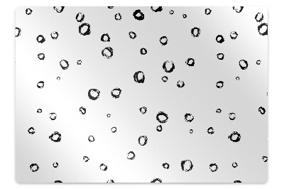 Podložka pod stoličku na kolieskach Nakreslené kruhy