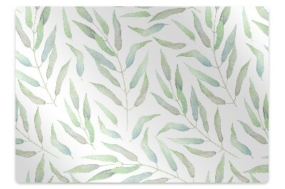 Podložka pod stoličku na podlahu Jemné listy