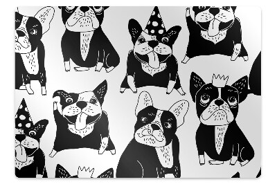 Podložka pod stoličku na podlahu Veselí psi