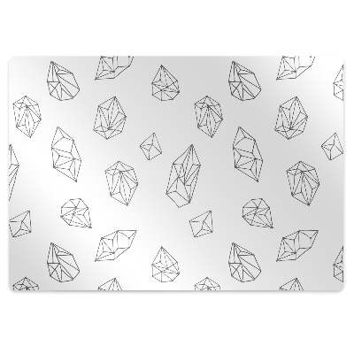 Podložka pod stoličku na kolieskach Priestorové tvary