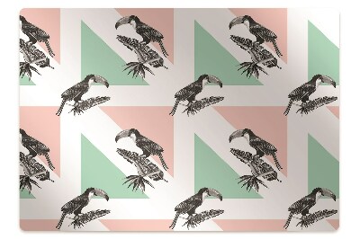 Ochranná podložka pod stoličku Tukan s trojuholníkmi