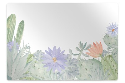 Podložka pod stoličku na podlahu Kaktusová lúka