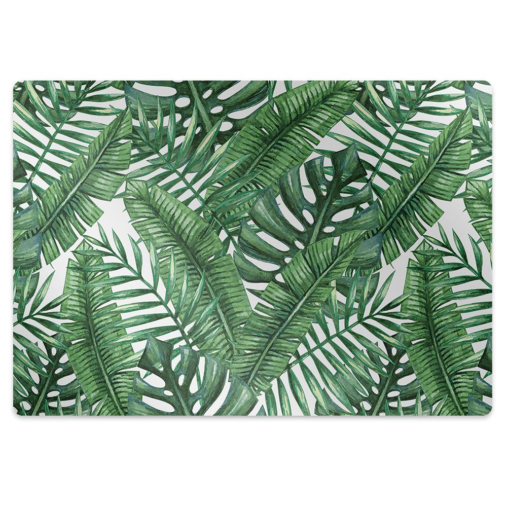 Podložka pod stoličku Tropické zelené listy monstera,