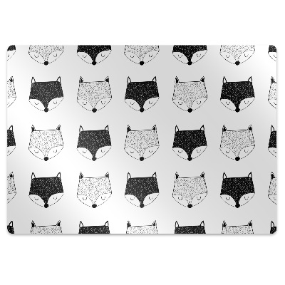 Podložka pod stoličku na kolieskach Vzor líšok