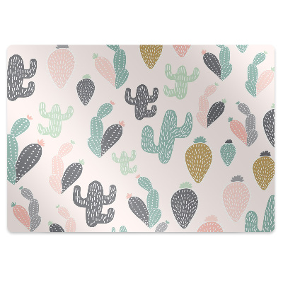 Podložka pod stoličku Farebné kaktusy a sukulenty,