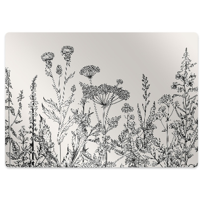 Podložka pod stoličku na kolieskach Poľná lúka