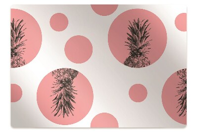 Podložka pod stoličku na podlahu Ružový ananás