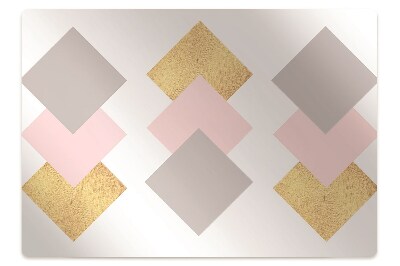 Ochranná podložka pod stoličku Farebné kosoštvorce