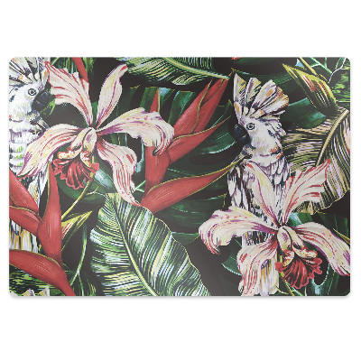Podložka pod stoličku Papagáj v trópoch