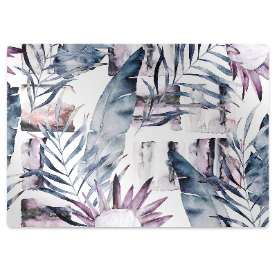 Podložka pod stoličku na podlahu Mramorové kvety