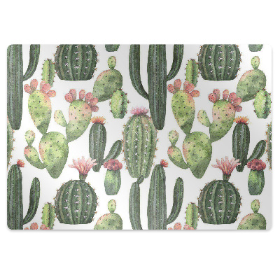 Podložka pod stoličku na podlahu Špicaté kaktusy
