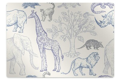 Podložka pod stoličku Zvieratá Madagaskar