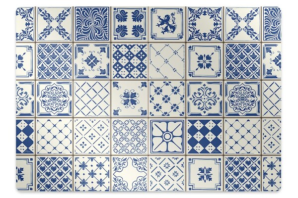 Ochranná podložka pod stoličku Azulejos dlaždice