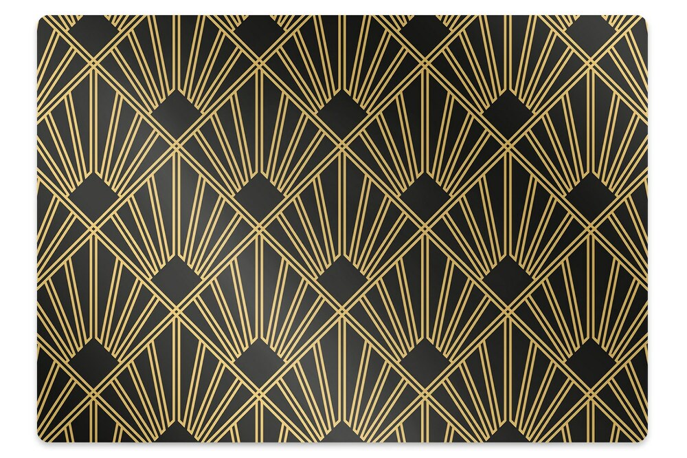 Ochranná podložka pod stoličku Art Deco geometrické línie a tvary,