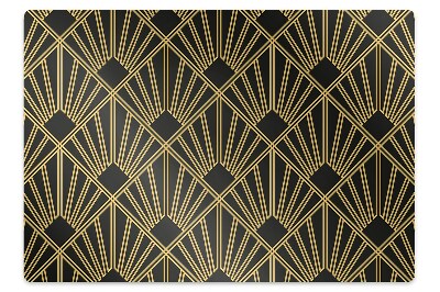Ochranná podložka pod stoličku Art Deco geometrické línie a tvary,