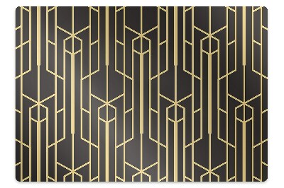 Ochranná podložka pod stoličku Žlté línie