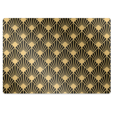 Podložka pod stoličku na podlahu Art Deco geometrický vejár,