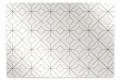 Podložka pod stoličku na kolieskach Geometrické kosoštvorce