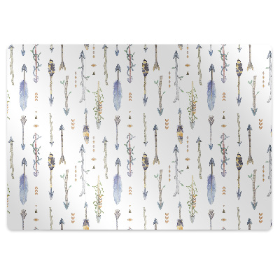 Podložka pod stoličku na podlahu Boho šípky