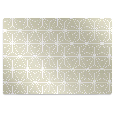 Ochranná podložka pod stoličku Geometrický vzor Asanoha,