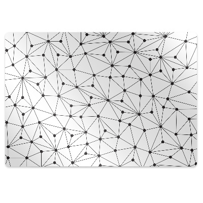 Ochranná podložka pod stoličku Trojuholníky bodky