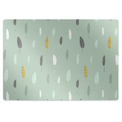 Podložka pod stoličku Pastelové listy a zlaté klasy,