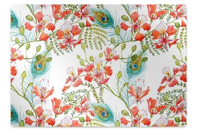 Podložka pod stoličku Pávie pierka