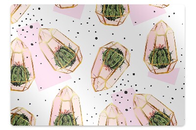 Podložka pod stoličku Geometrické kaktusy