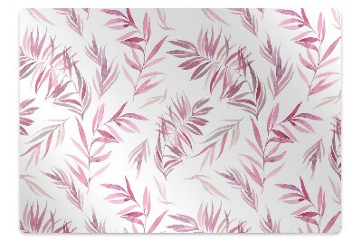 Podložka pod stoličku na kolieskach Ružové listy