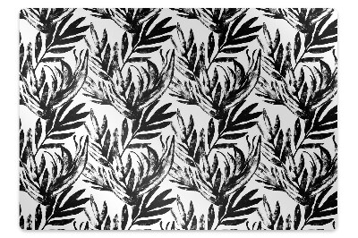 Podložka pod stoličku Čierna monstera