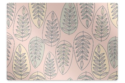 Ochranná podložka pod stoličku Farebné listy