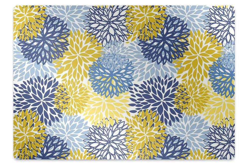 Podložka pod stoličku Kvety chryzantém