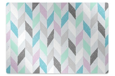 Ochranná podložka pod stoličku Tkanina v tvare rybej kosti