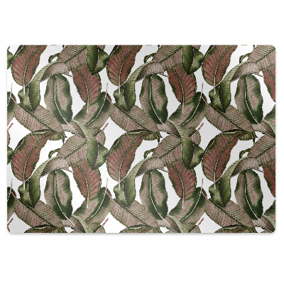 Podložka pod stoličku na podlahu Botanický list