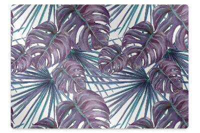 Ochranná podložka pod stoličku Listy monstery